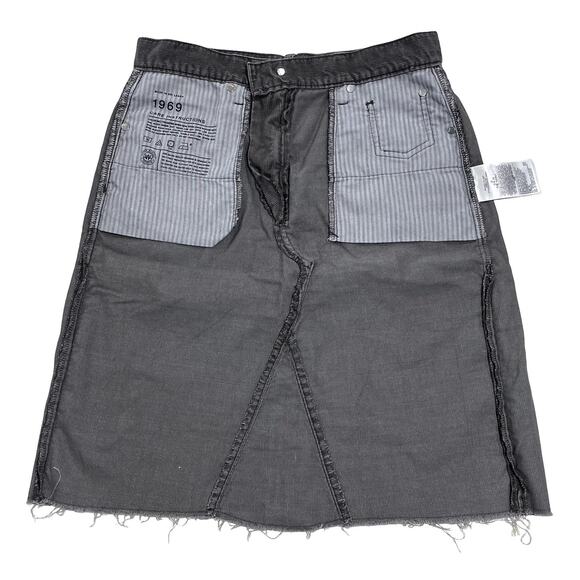 Corduroy Pencil Midi Skirt by GAP in Grey Women's Size 26 - Picture 5 of 7